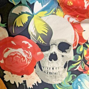 Iron Fist Roaming Heart Fit & Flare Jersey Dress Women S Black Punk Roses Skulls